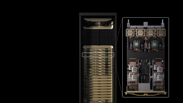 Nvidia presents Vera Rubin, a 1.3M-part AI system delivering 10x performance per watt, set to ship in H2 2026 amid rising competition.