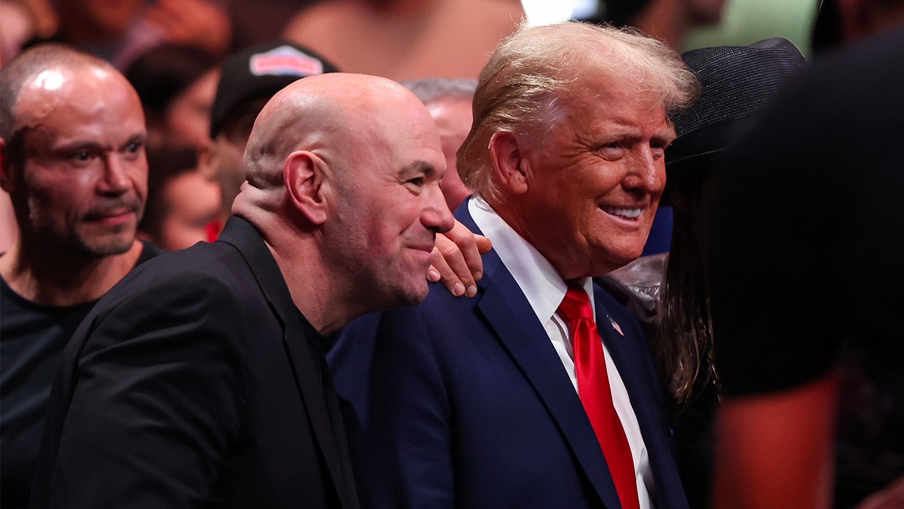 Trump takes the spotlight at UFC 327 in Miami: President greets Joe Rogan and Rubio