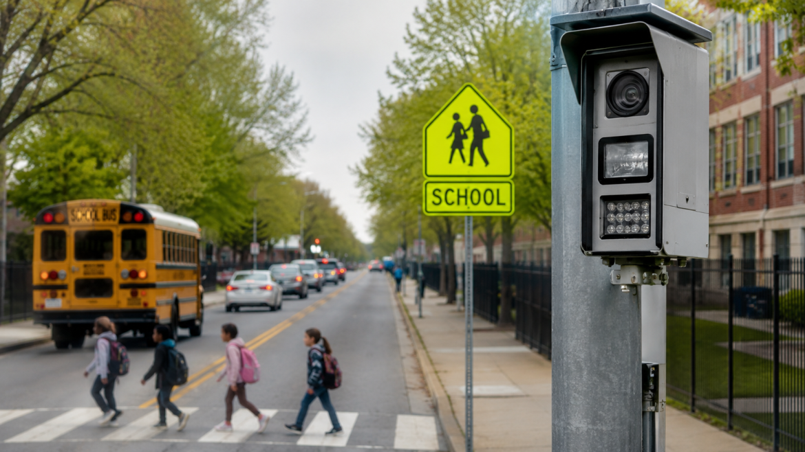 Baltimore school speed cameras will expand on May 20 near four schools. Drivers could face fines up to $425 for speeding violations.