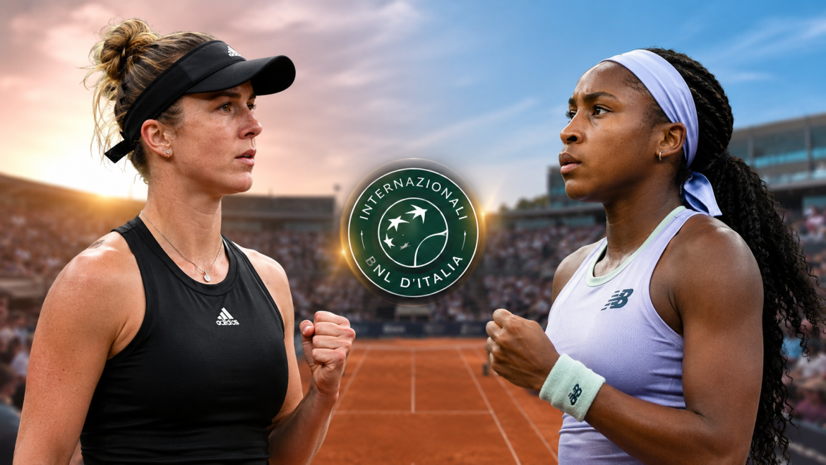 Svitolina vs Gauff live coverage, start time, TV channel, ranking implications and full preview of the 2026 Rome WTA 1000 final before Roland Garros.