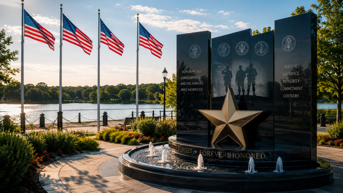 Howard County Veterans Monument opens in Columbia after a 10-year effort honoring veterans, military families, and Gold Star families in Maryland.