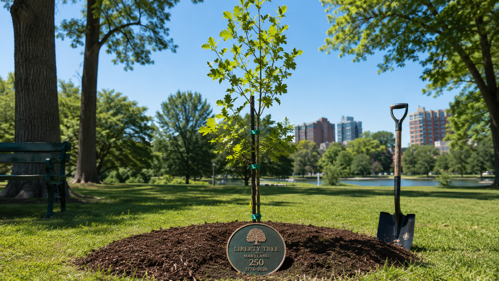 Liberty Tree planted in Druid Hill Park as Baltimore joins Maryland’s anniversary project