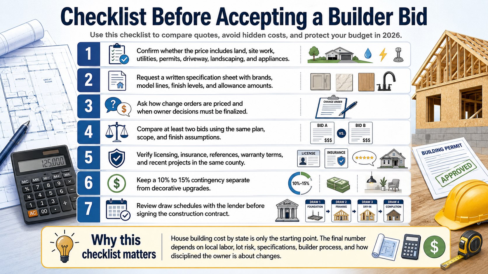 Cost to Build a House in USA 2026 by State: Price per Sq Ft Guide