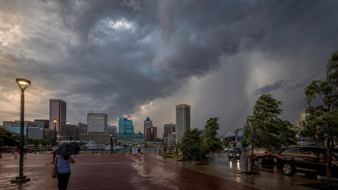 Severe Thunderstorm Watch Baltimore remains active as storms, damaging winds and heavy rain threaten Maryland before a cooler holiday weekend.