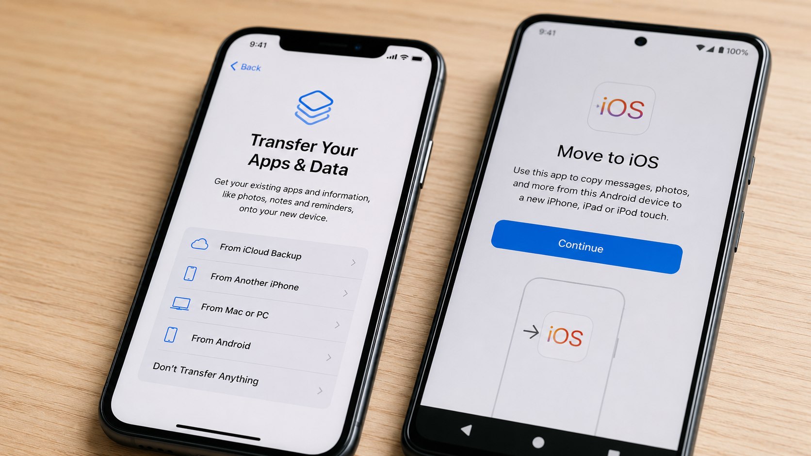 Move to iOS Android to iPhone Transfer Guide 2026