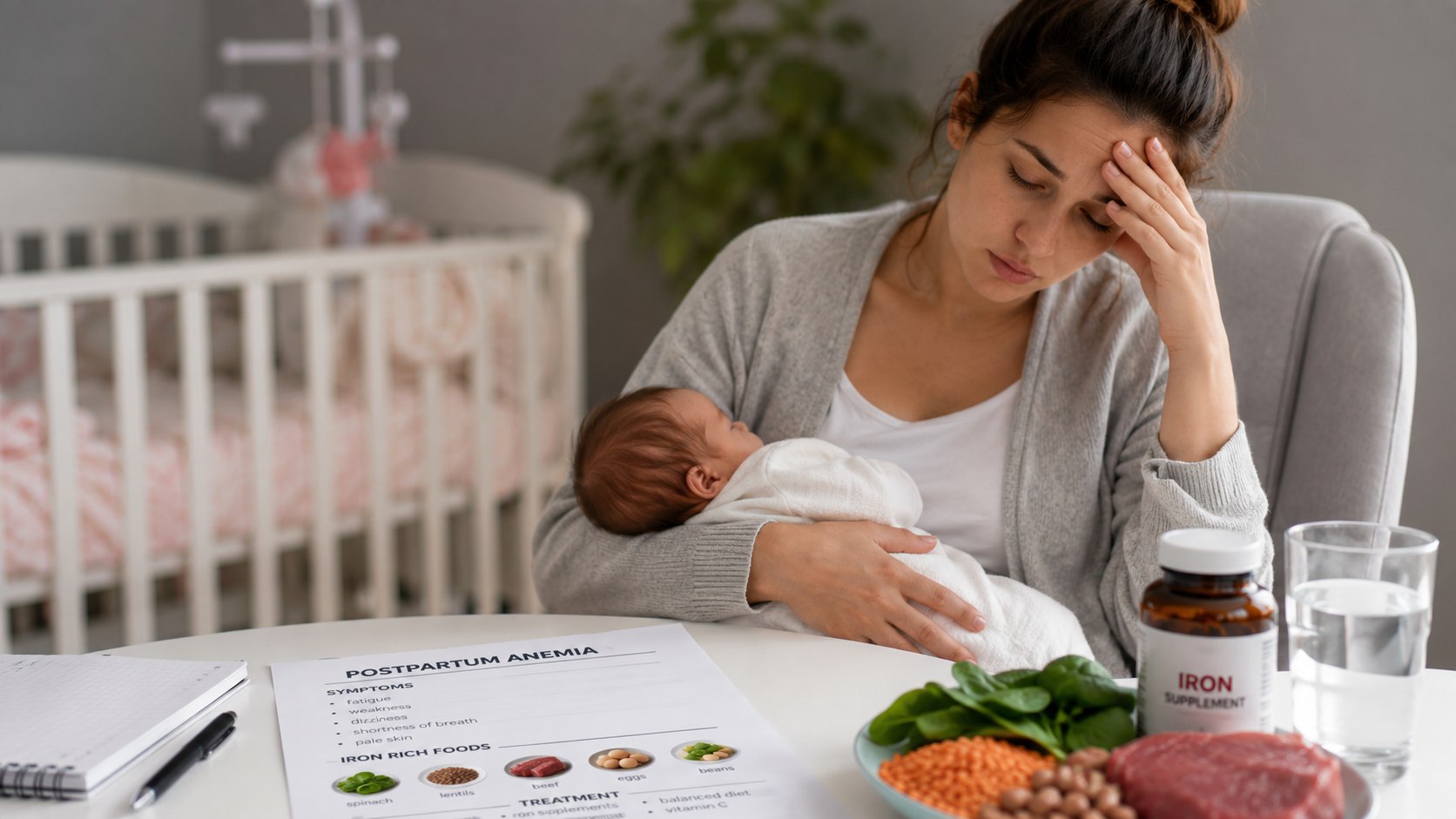 Postpartum Anemia Symptoms After Childbirth: Hidden Signs, Blood Tests and Iron Recovery Methods