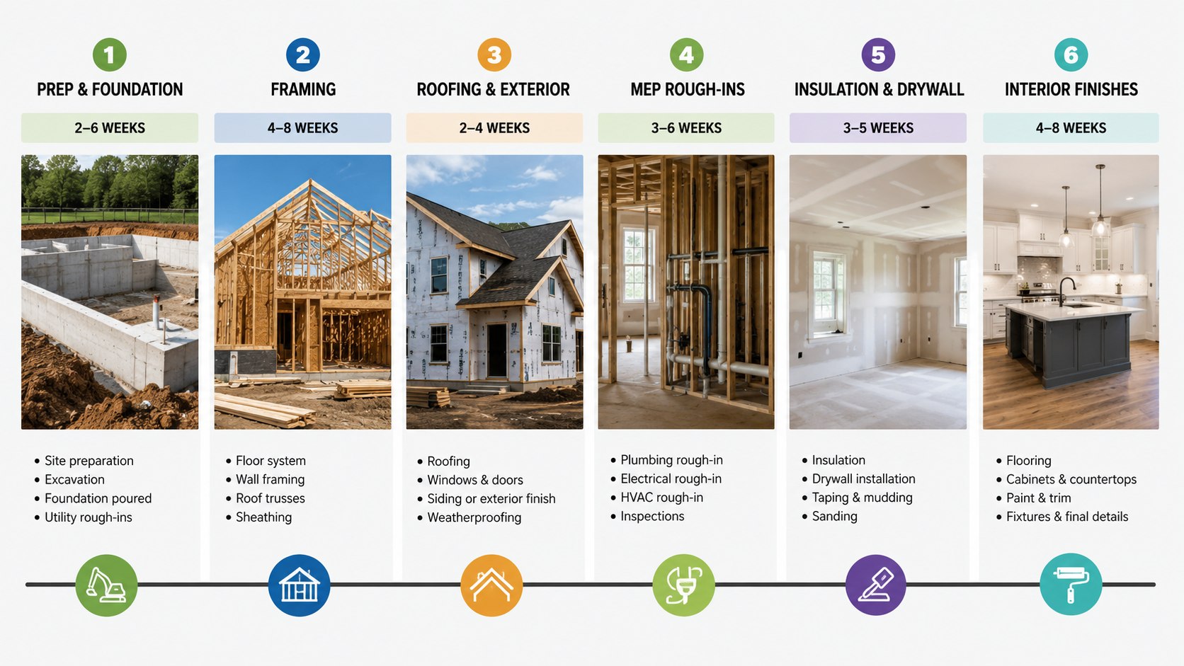House Construction Timeline USA 2026: Average Building Time, Weather Delays, and Costs
