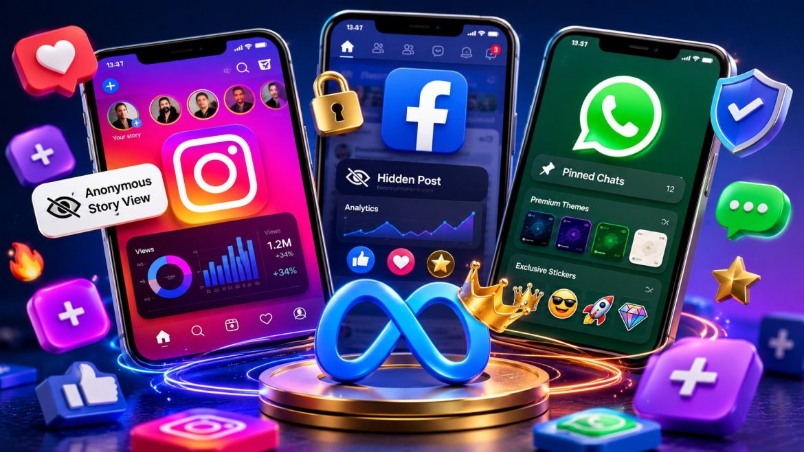 Meta Plus subscriptions bring paid Instagram, Facebook and WhatsApp features, including Story privacy, analytics and new customization tools.