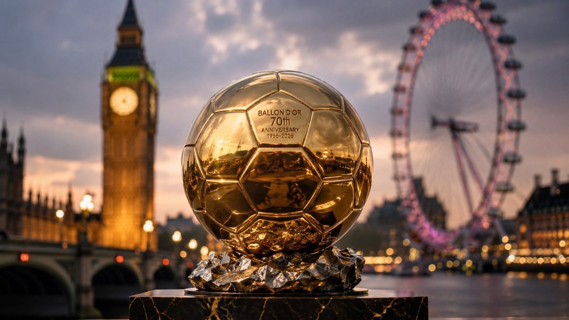 Ballon d'Or 2026 comes to London on 26 October for the award’s 70th anniversary and a tribute to Stanley Matthews.