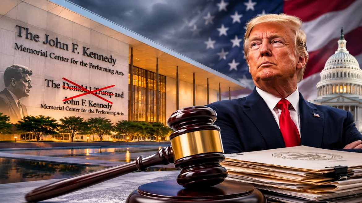 Kennedy Center must remove Trump’s name after a federal judge ruled Congress alone can rename the Washington arts venue.