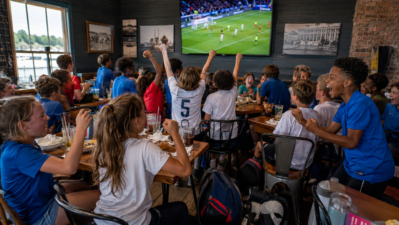 Young Maryland Soccer Players Watch USA Reach World Cup Knockout Stage