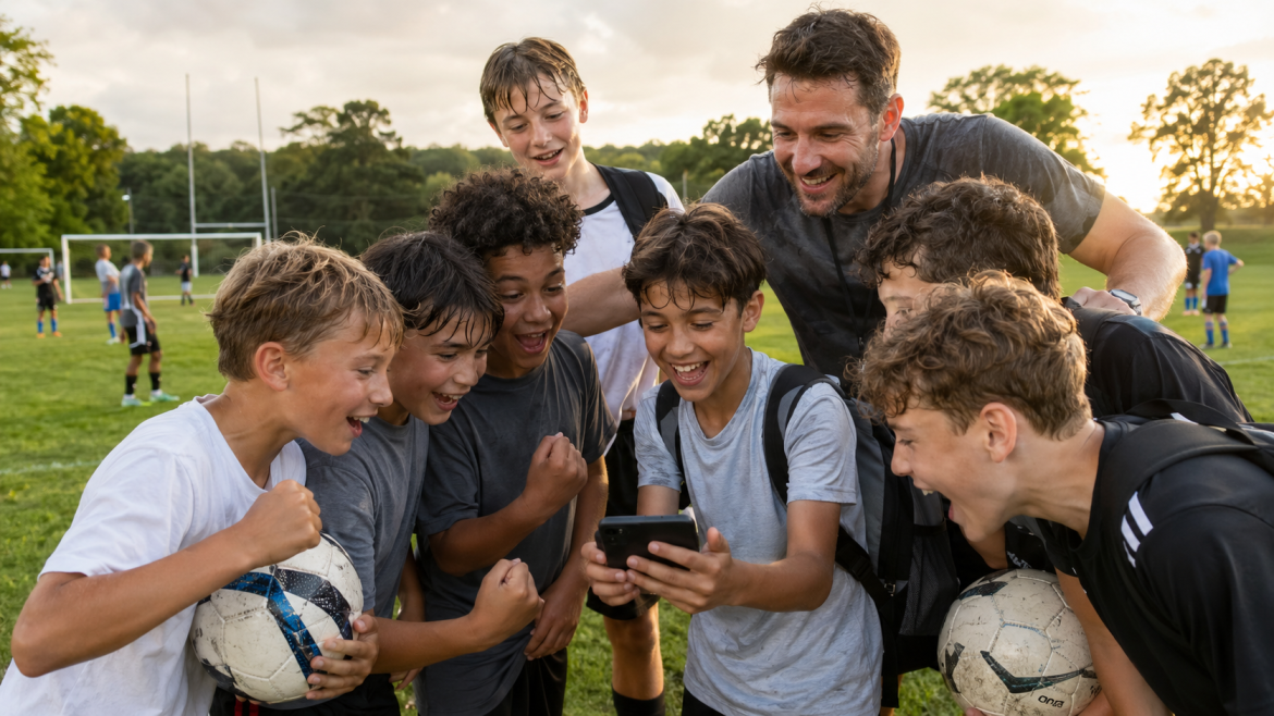 Young Maryland soccer players watched Team USA defeat Australia 2-0 and reach the 2026 World Cup knockout stage at a Baltimore County camp.