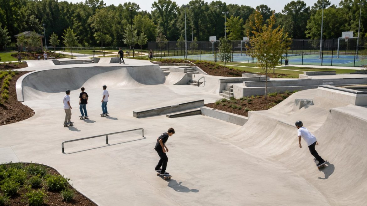 Columbia skate park opens June 5 at Blandair Park with new courts, lessons, food trucks and Howard County’s largest skate facility.