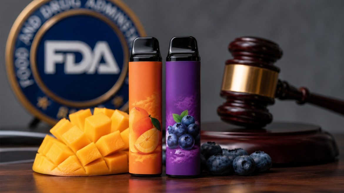 FDA fruit-flavored e-cigarettes face scrutiny after a new memo showed mango and blueberry vapes were not more effective than tobacco-flavored products.