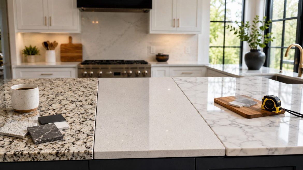 Granite vs Quartz vs Marble Countertops 2026: real cost, lifespan and pros/cons in 2026. We weigh both options side by side and give a clear pick.