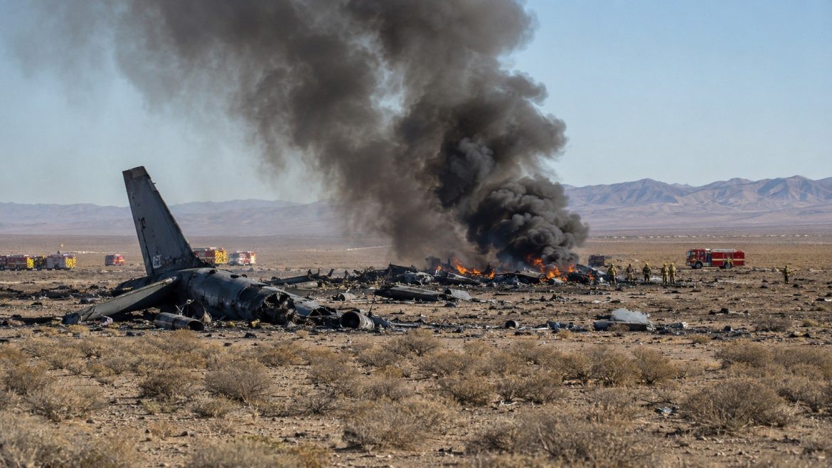 B-52 bomber crash in California killed 8 people after takeoff from Edwards Air Force Base during a radar modernization test mission.