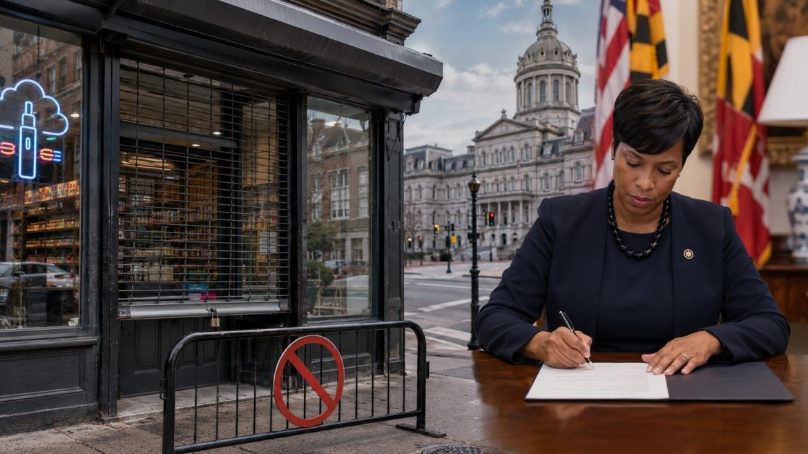Baltimore mayor to sign smoke shop bill restricting stores near schools, parks and recreation centers, with 2 years for affected shops.