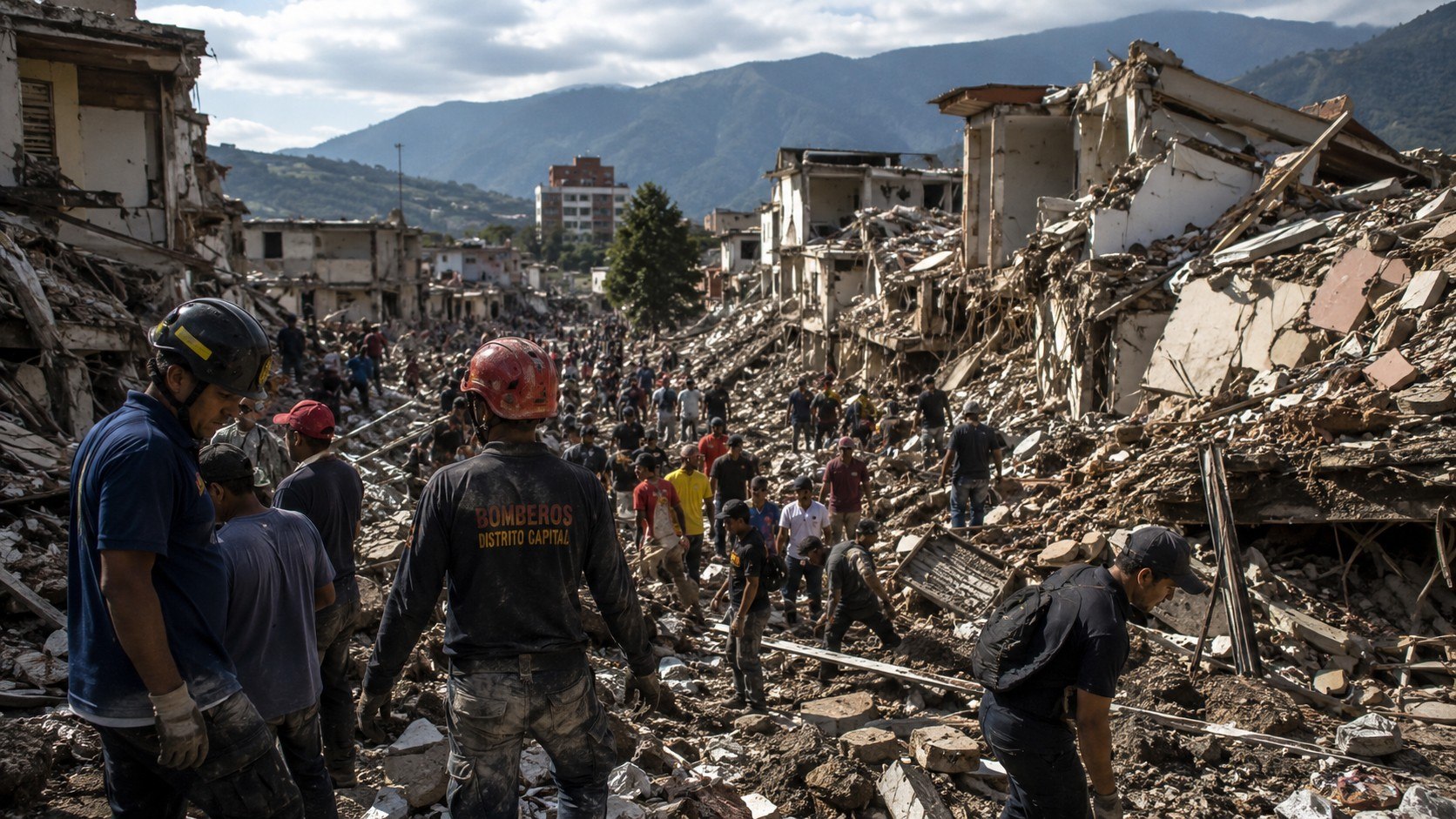 Venezuela earthquake kills 589 as rescuers search for almost 50,000 missing