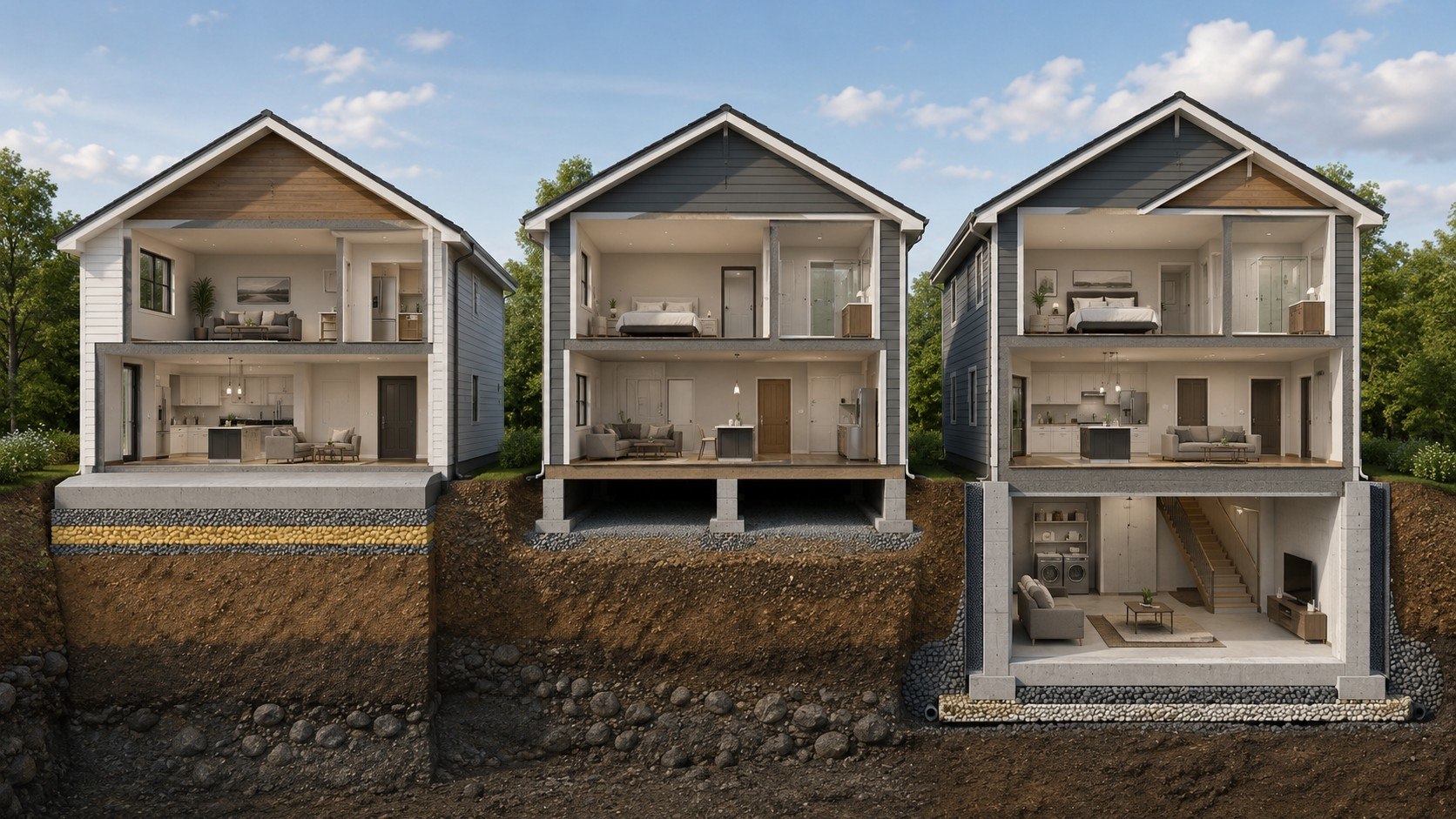 Which Foundation Is Best in 2026? Compare Slab, Crawl Space and Basement Costs