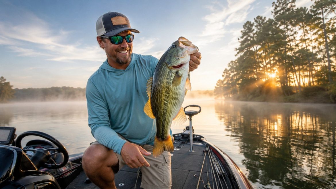 Fishing calendar for July 2026 in the USA: best fishing days, Moon phases, zodiac signs, regional tactics, target species, legal checks, and practical summer tips.