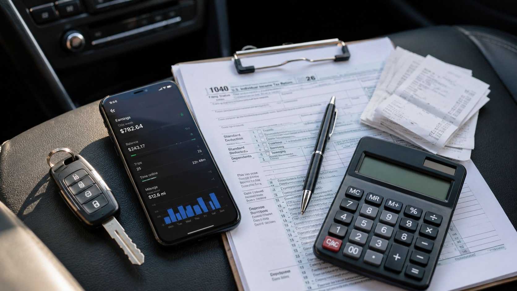 Uber Driver Tax Deductions 2026: How to Claim Miles, Phone Costs, Gas, and Fees