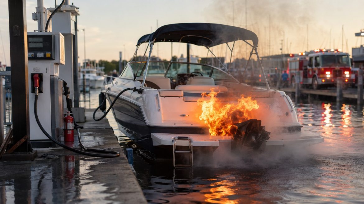 Boat fuel vapor explosion safety: how blowers clear gasoline fumes, why engines can ignite vapors, and which Coast Guard steps prevent fires.