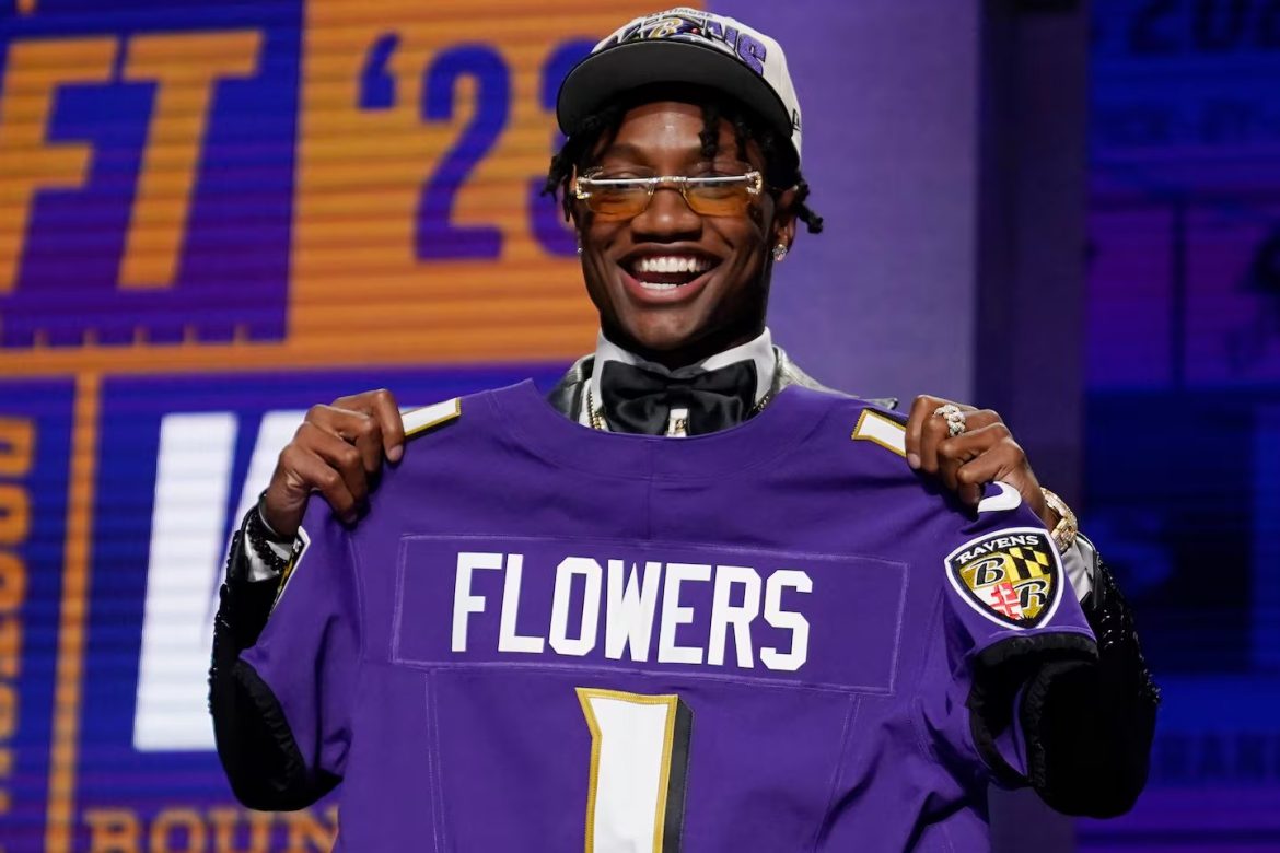 Zay Flowers ranks No. 71 in the NFL Top 100 Players of 2026 after recording 1,211 receiving yards and earning his second Pro Bowl selection.