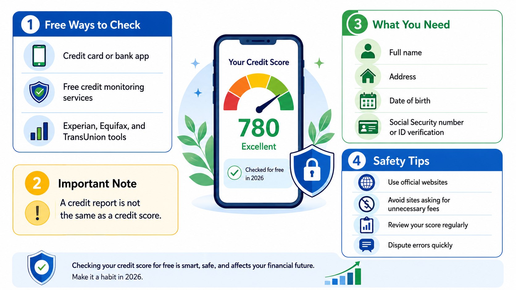 Free Credit Score USA 2026: AnnualCreditReport, FICO, VantageScore and Errors