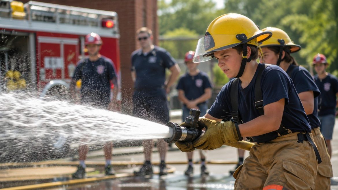 Lake Shore junior fire camp trains 25 young participants in CPR, firefighting, first aid and 911 operations while recruiting future volunteers.