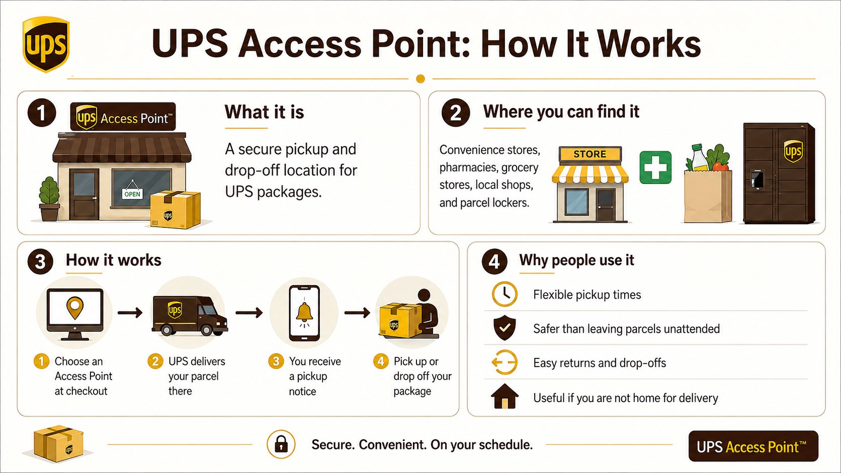 How UPS Access Point Works in 2026: Package Holds, Return Labels and Costs
