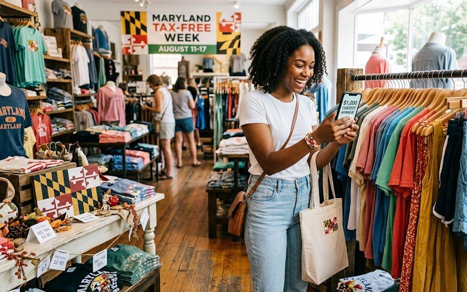 Maryland Tax-Free Week 2026: $1,000 contest launches before August shopping event