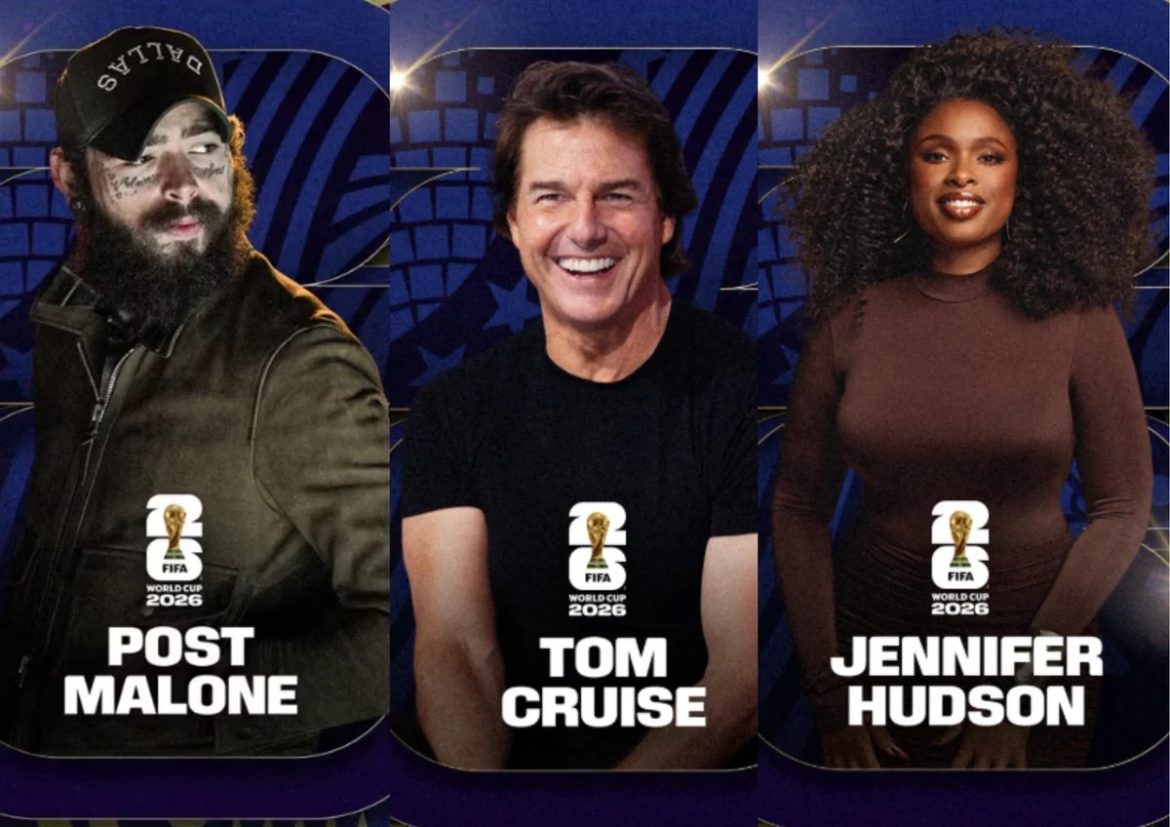 2026 FIFA World Cup closing ceremony features Post Malone, Jennifer Hudson and Tom Cruise before the Argentina vs Spain final in New Jersey.