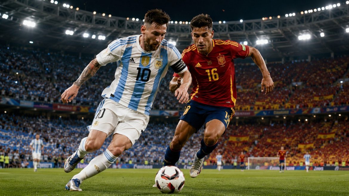 Spain vs Argentina World Cup final 2026 starts July 19 at 3:00 p.m. ET. See where to watch live in the USA on FOX, Telemundo and Peacock.