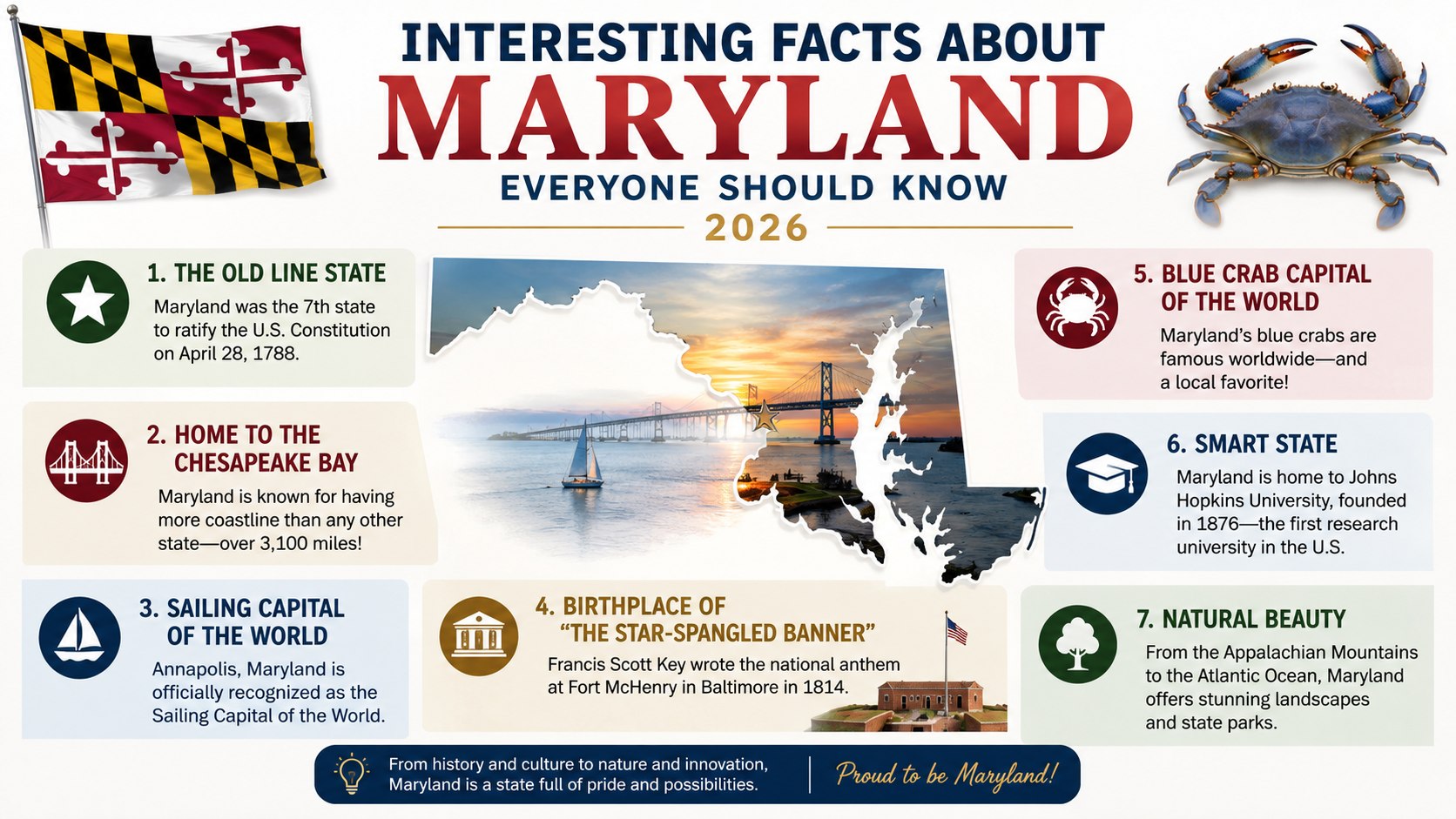 Interesting Facts About Maryland Everyone Should Know in 2026: 13 Strange State Oddities
