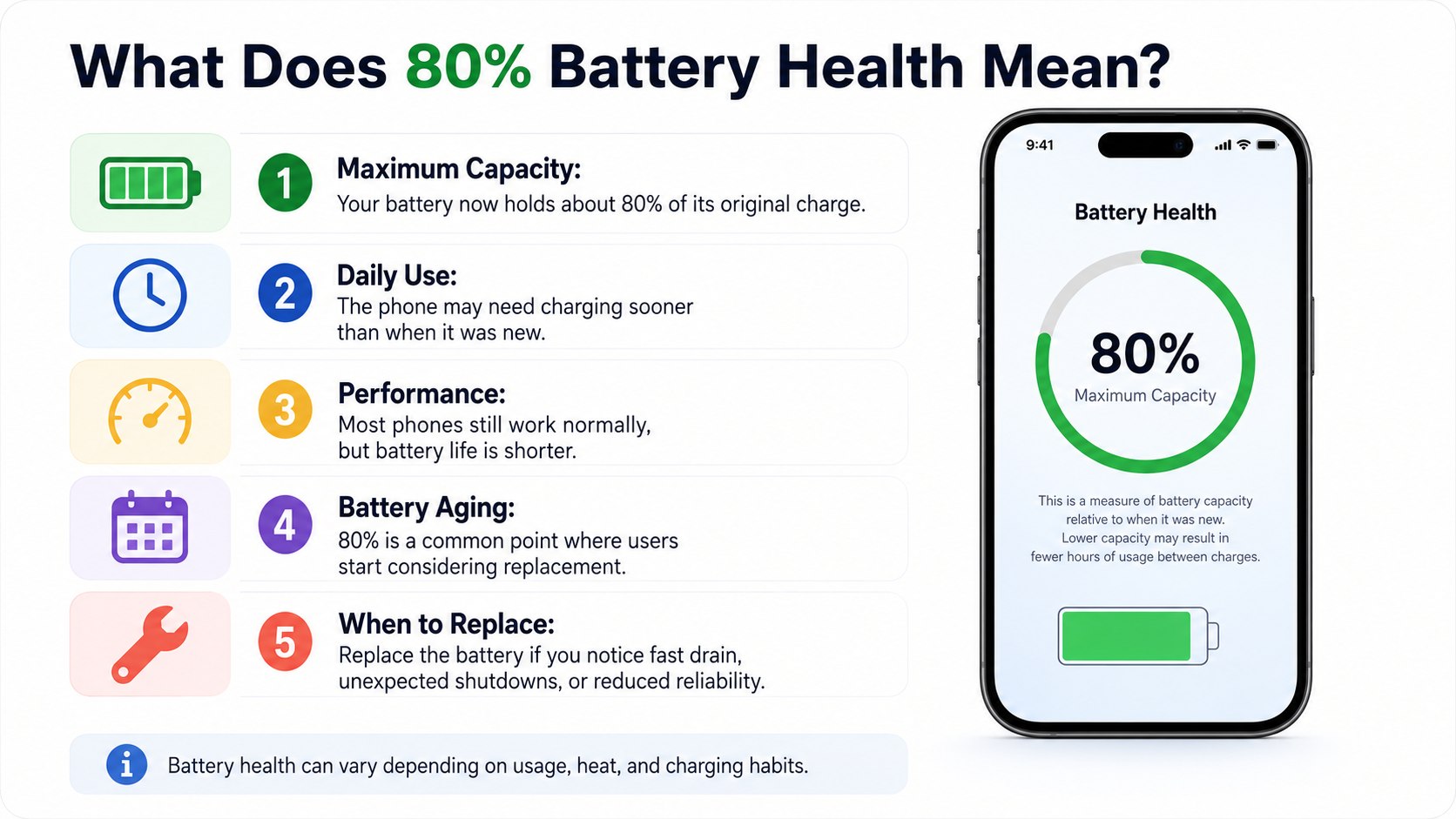 iPhone Battery Health 80 Percent Meaning 2026: Should You Replace It Now