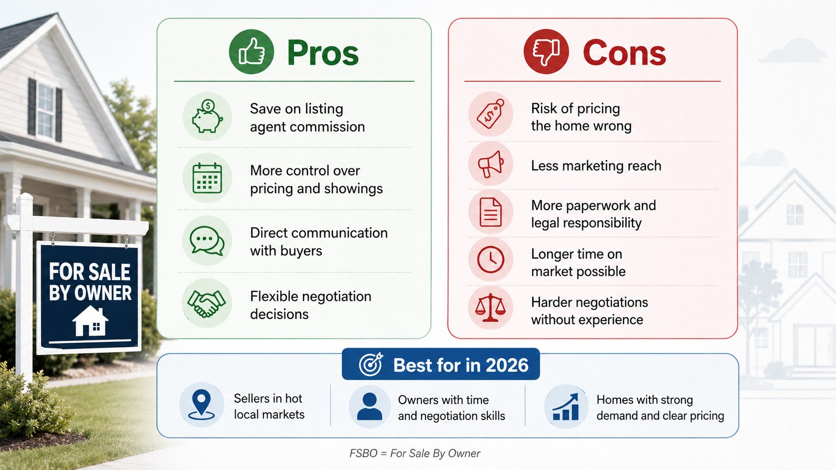 Should You Sell Your House Without a Realtor in 2026? Costs and Risks Compared