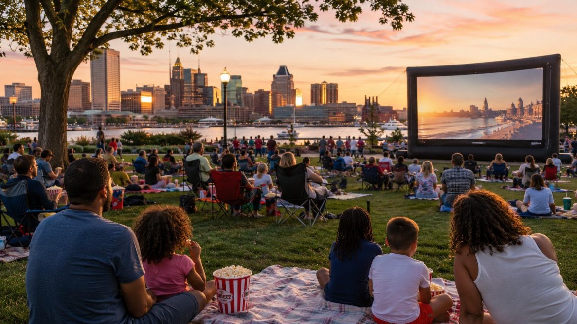 Where to watch outdoor movies around Baltimore this summer: verified 2026 dates, free screenings, drive-in prices, addresses and practical planning tips.