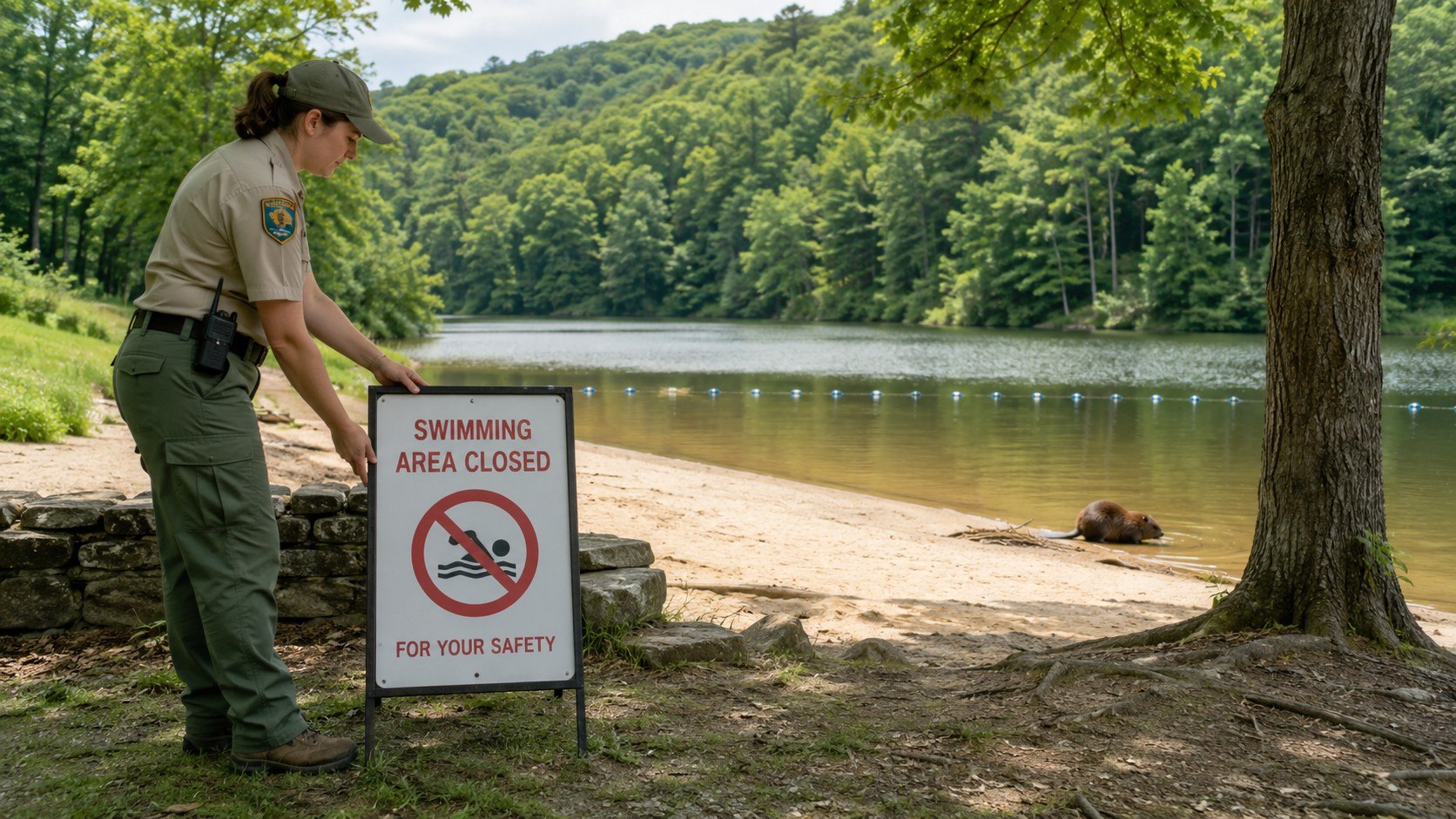 Rabid beaver bite closes Cunningham Falls swimming beach in Maryland