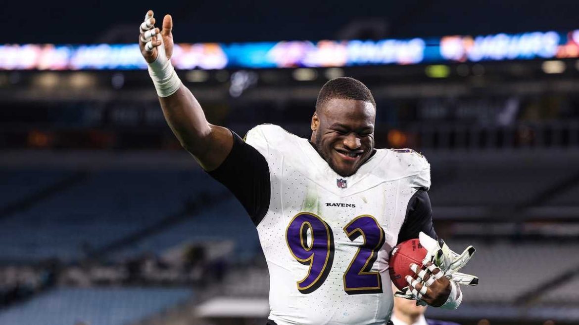 Nnamdi Madubuike returns to Ravens practice after 10 months, passes his physical and continues recovery from a serious neck injury.
