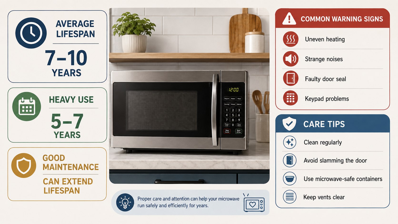 When Should You Replace a Microwave? 2026 Lifespan, Safety Checks and Repair Costs