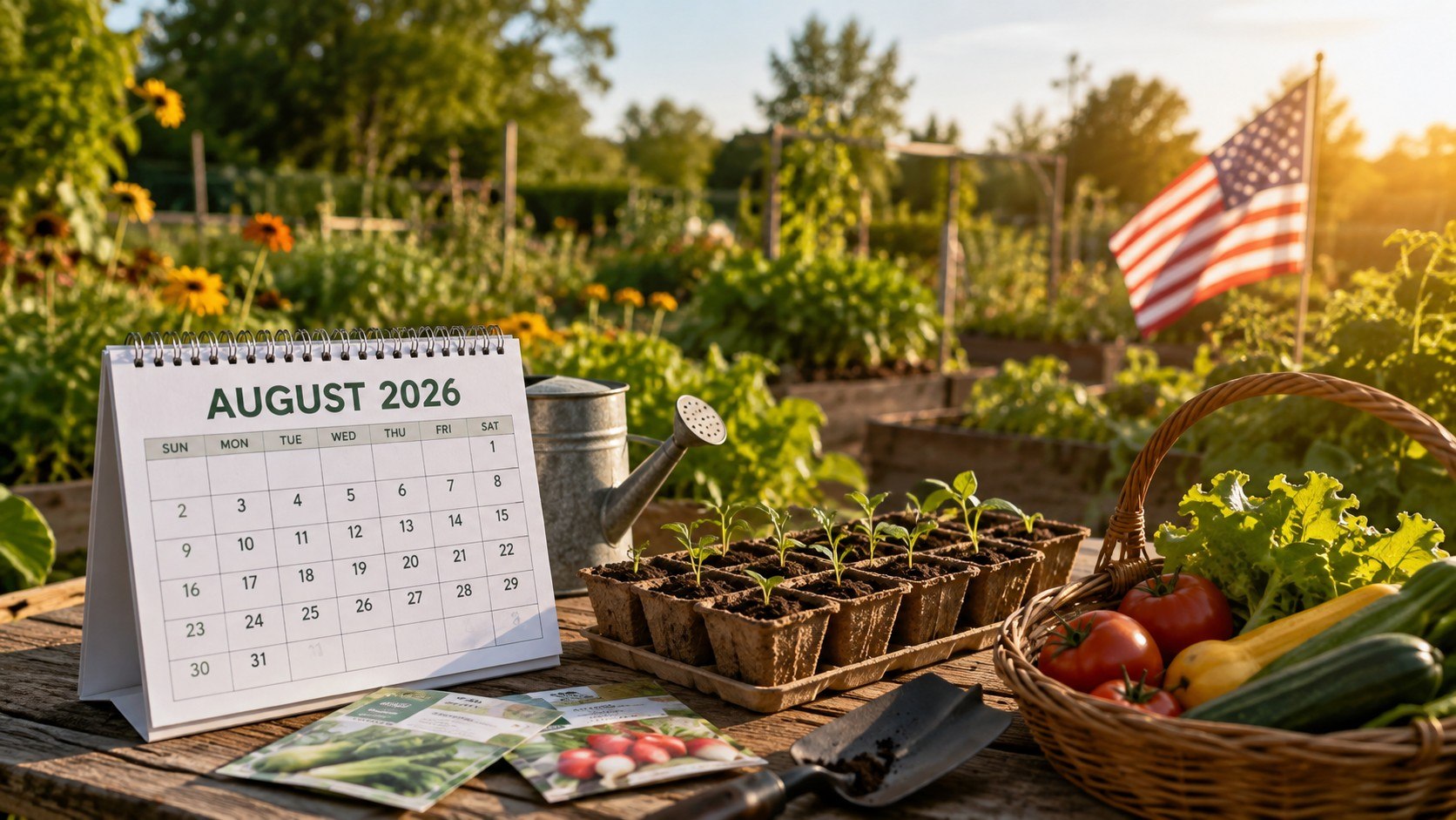 August 2026 Planting Calendar for the USA: What and When to Sow