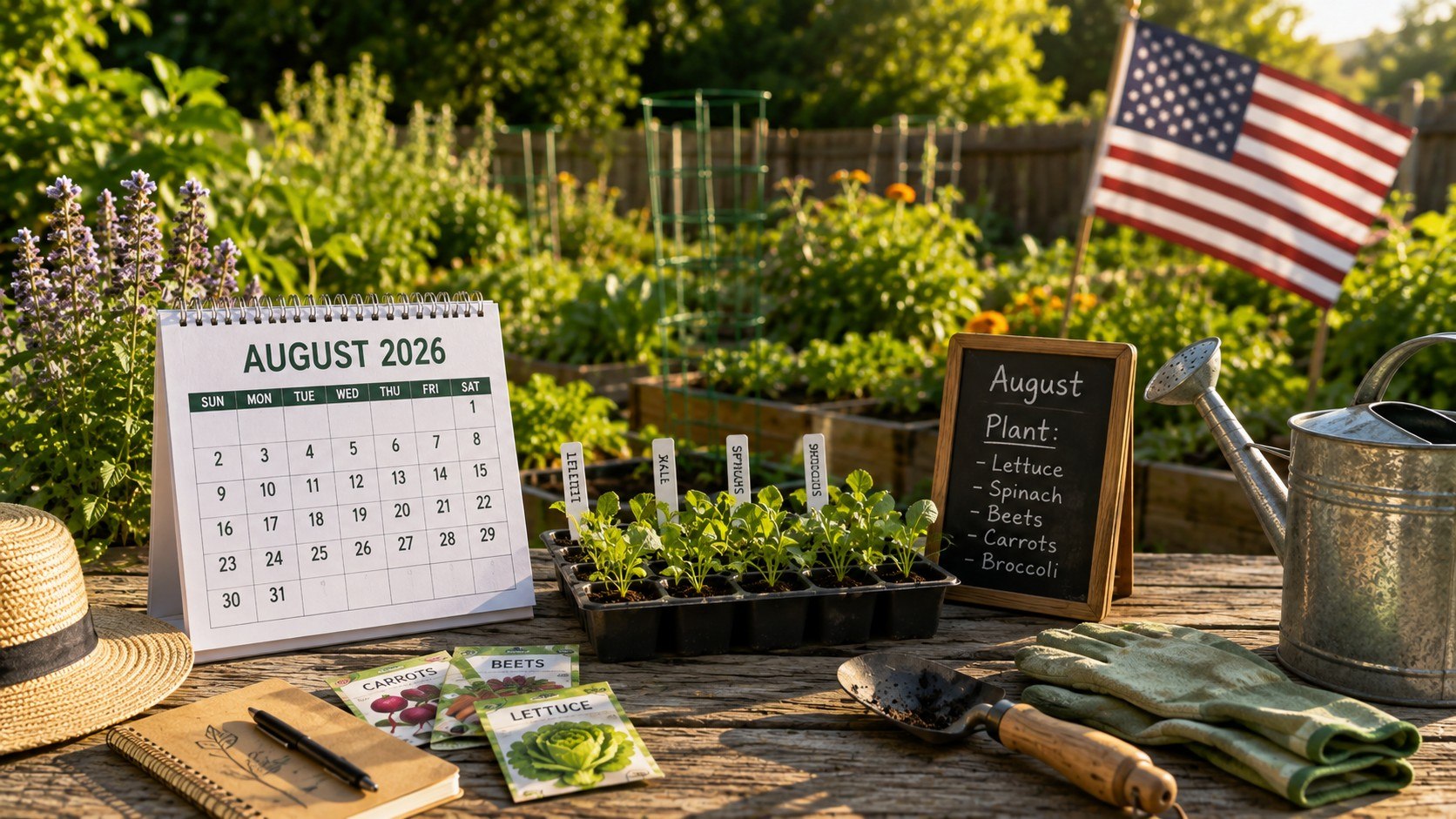 August 2026 Planting Calendar for the USA: What and When to Sow