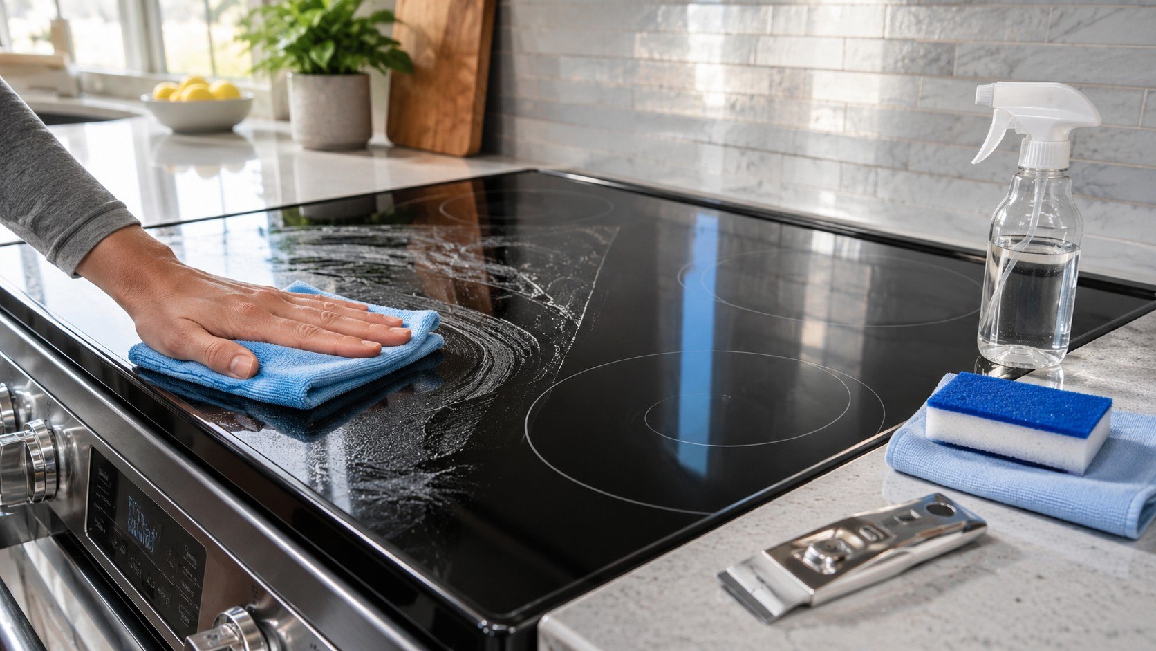 Glass Stove Top Cleaning Guide 2026: Products, Scraper Method and Mistakes to Avoid