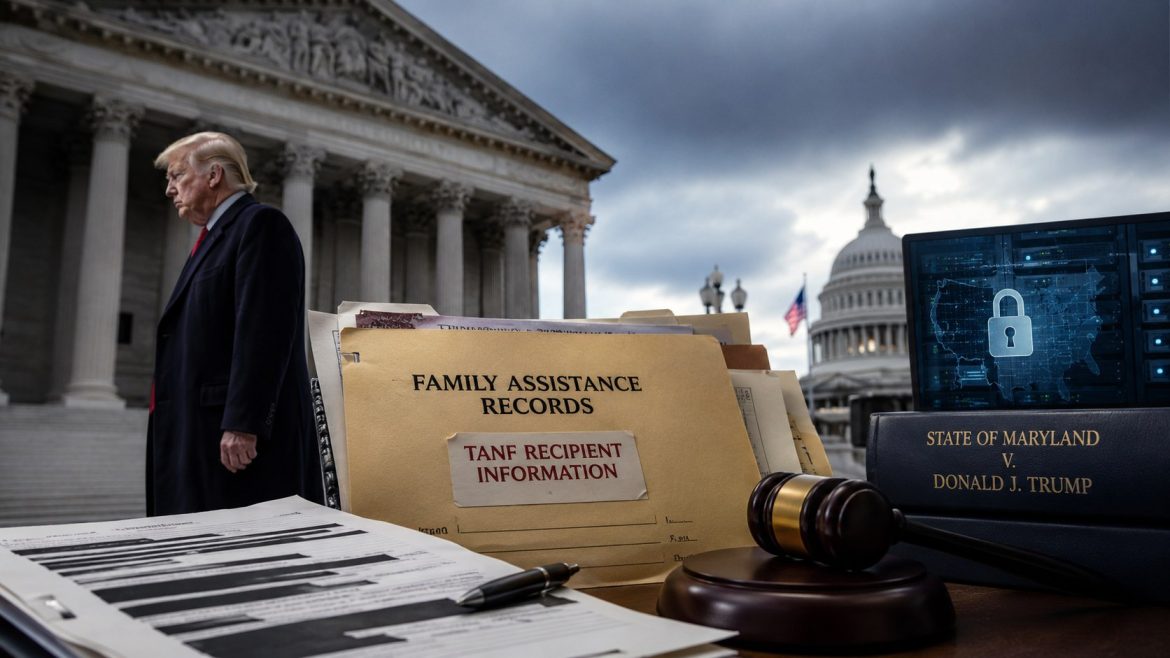Maryland sues the Trump administration to block access to TANF recipient data after an audit exposed serious failures in state benefit oversight.