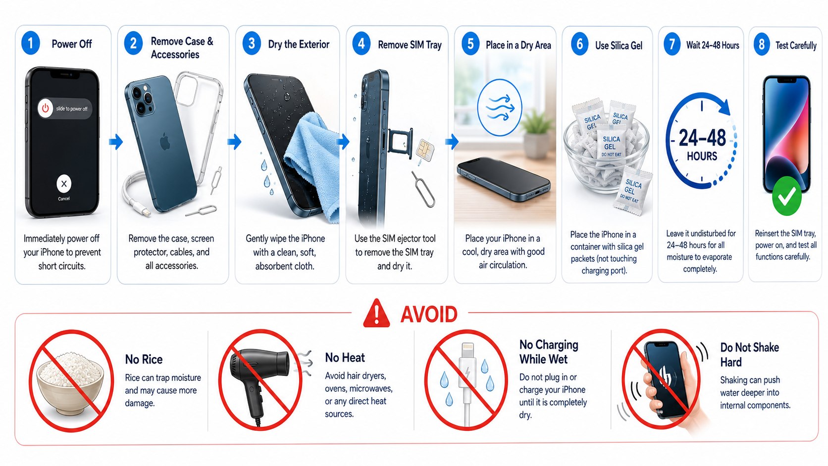 How to Dry a Water-Damaged iPhone in 2026: Apple’s Official Method Drying Steps, Charging Rules and Repair Costs