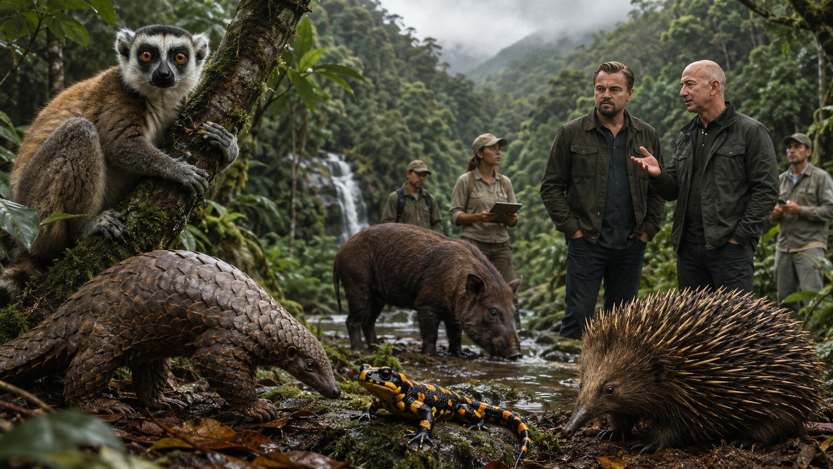 Leonardo DiCaprio and Jeff Bezos launch $200 million Phoenix Species Project to save 100 threatened species