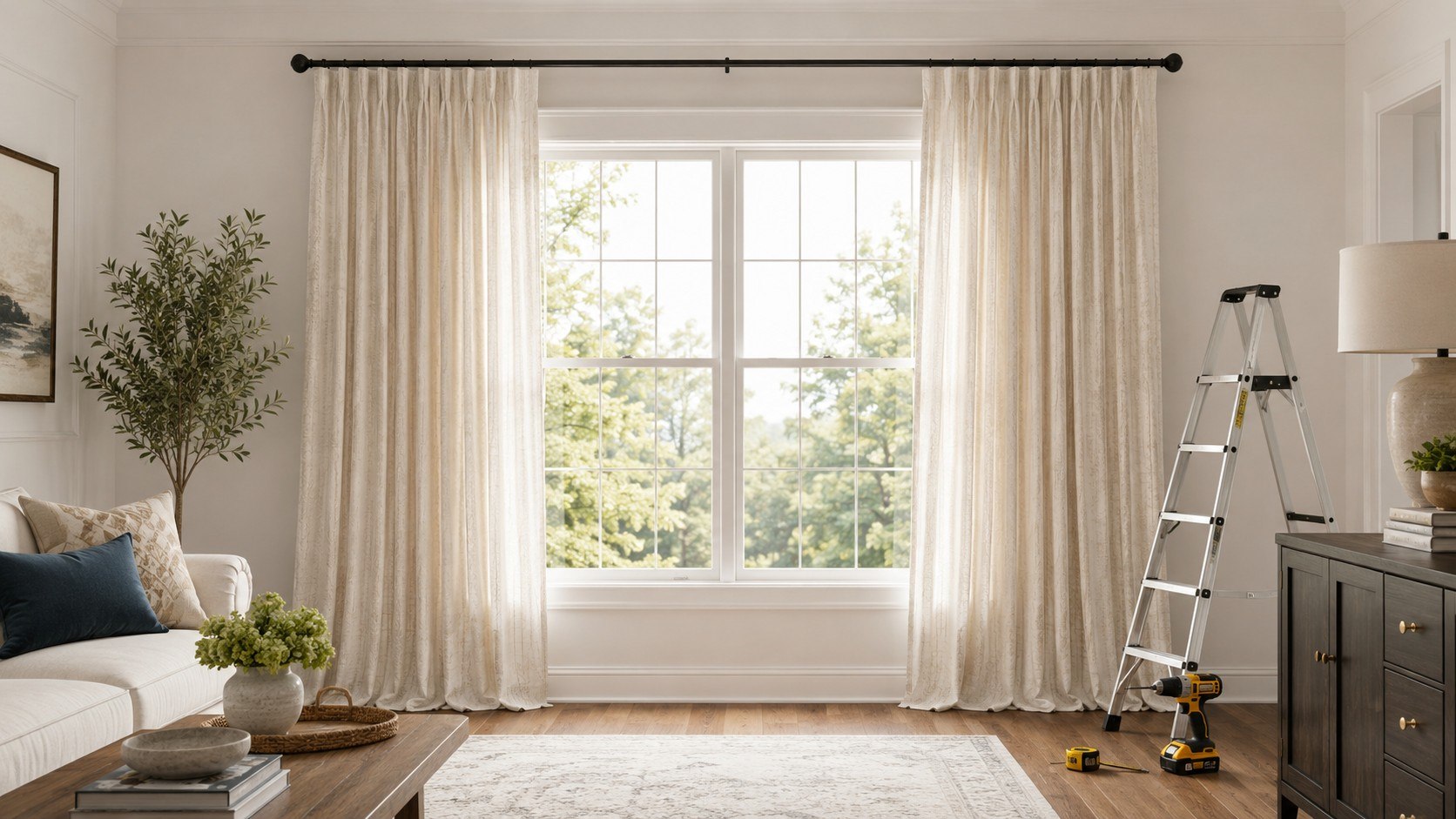 How to Hang Curtains the Right Way in 2026: Height, Width and Length Explained