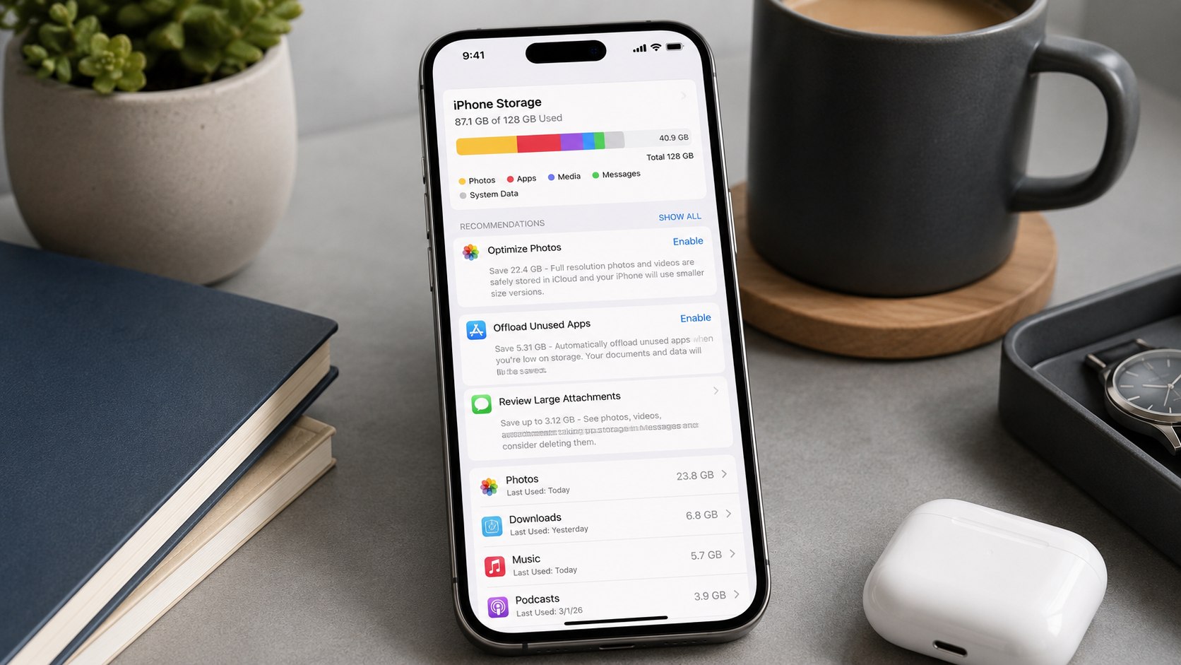 iPhone Storage Full in 2026? How to Clear Photos, Apps and Downloads Safely