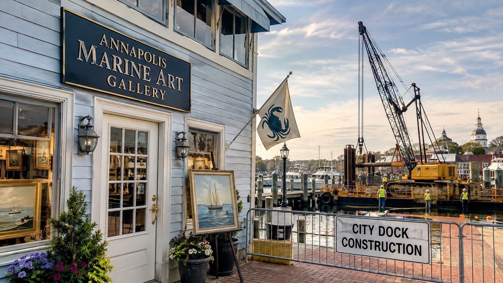 Annapolis Marine Art Gallery closing after nearly 50 years as City Dock construction hits business