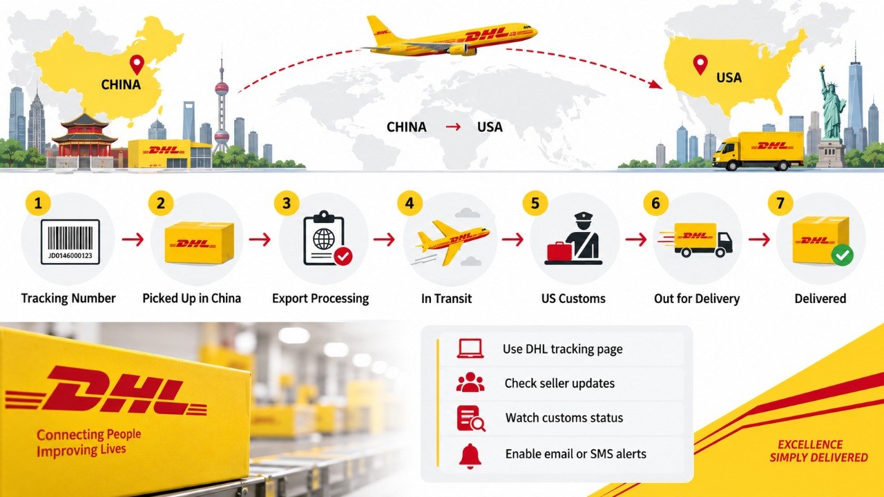 How to Track a DHL Package from China to USA in 2026 and Understand Every Status